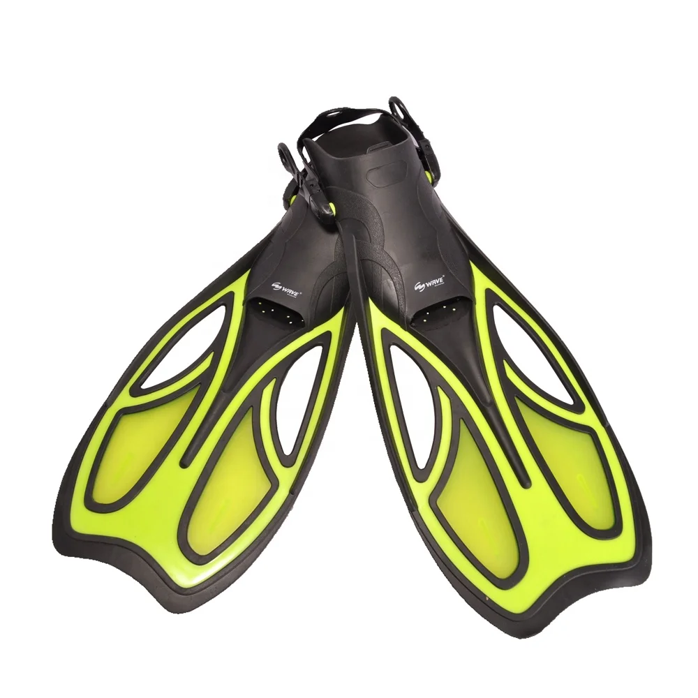 

Open heel soft rubber swimming adult diving gear adjustable fins for snorkeling, Customized