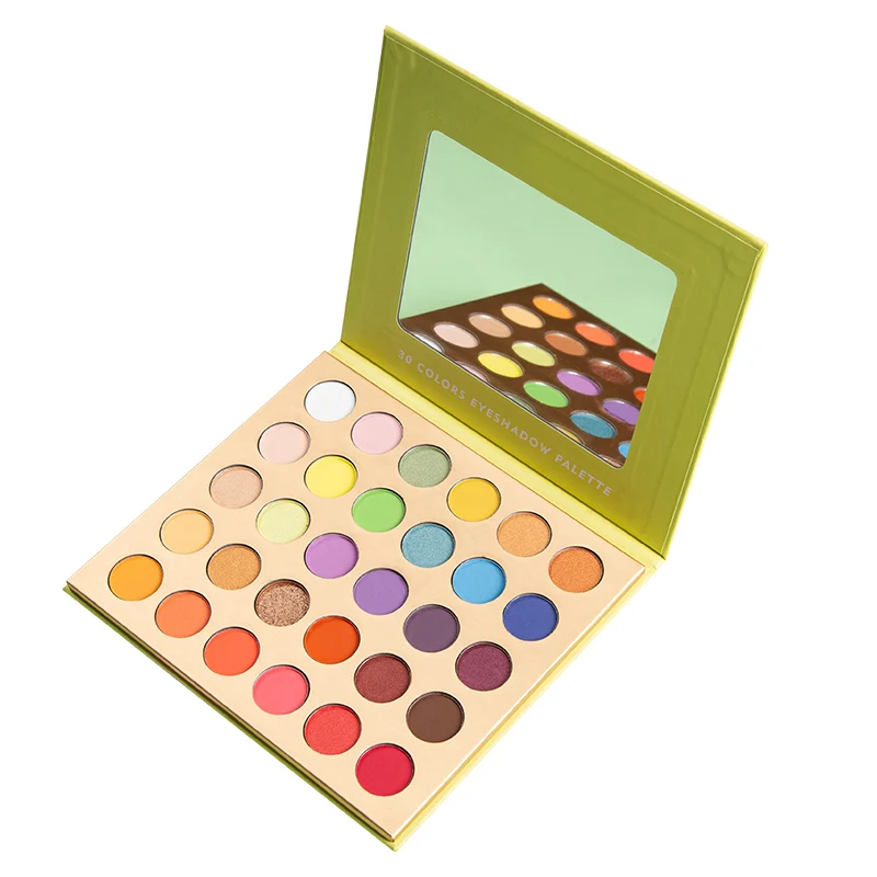 

Free Shipping Without Logo 30 colors glitter matte eyeshadow palette custom with your logo