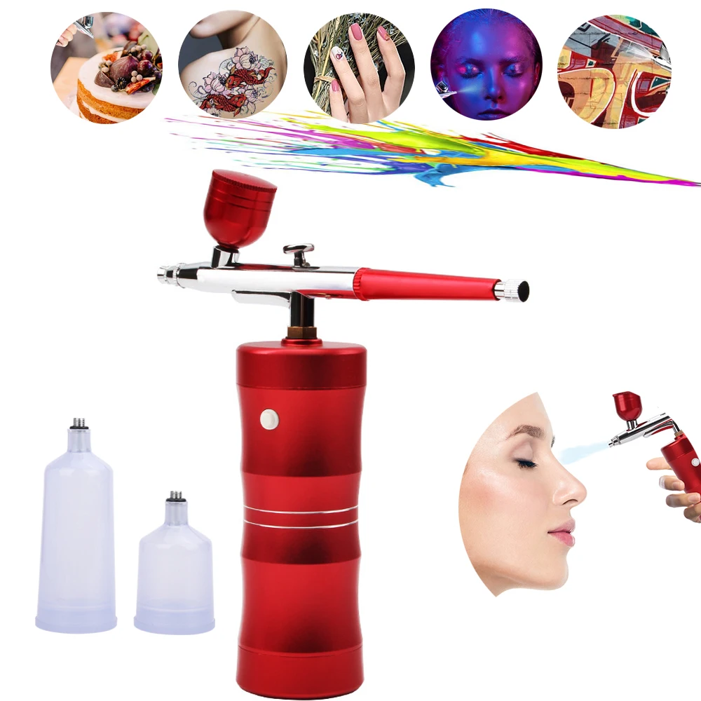 

China Manufactory With Compressors For Painting Tanning Machine Spray Gun Vegan Foundation Water Based Compressor Kit Airbrush
