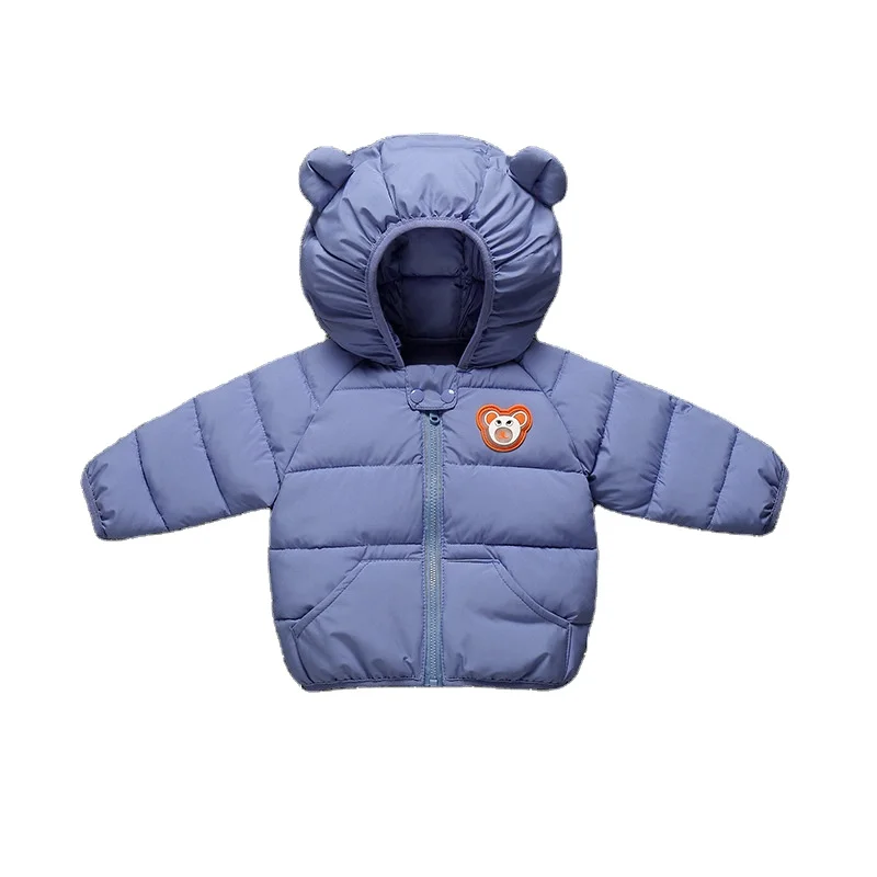

Baby short coat children's ear down cotton coat