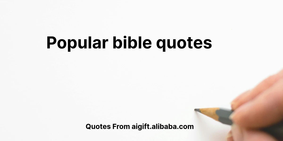 popular bible quotes