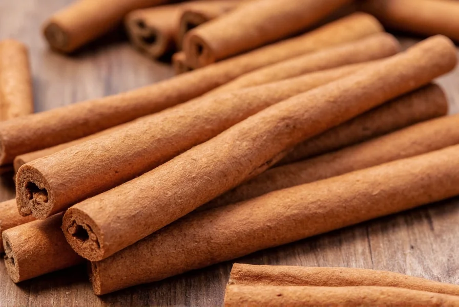 Scientific illustration showing cinnamon sticks and capsules next to metabolic pathway diagram