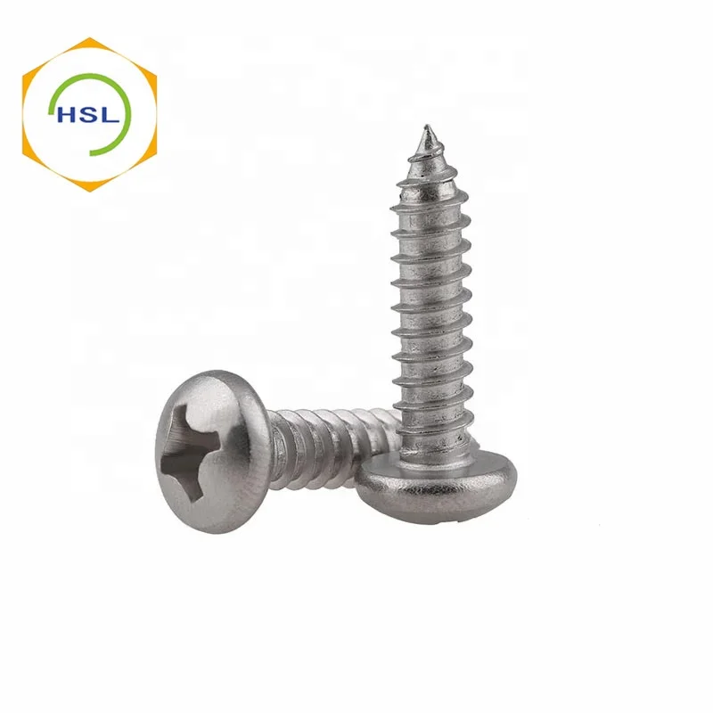 304 316 Stainless Steel Cross Groove Pan Head Self Tapping Screw - Buy ...