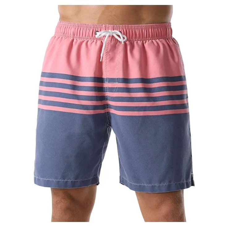 

2021 New Wholesale OEM Design Etro Soft Washed Drawstring Boardshorts Walk Shorts Plain Custom Swim Trunks Mens