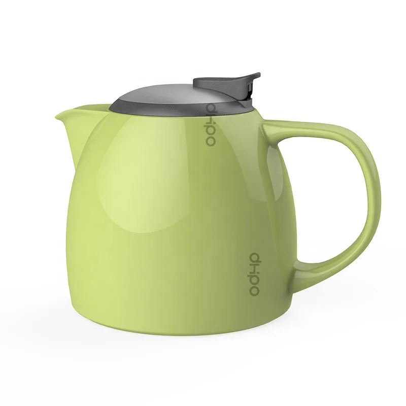 

800ml hot selling large teapots with stainless steel filter and silicone lid