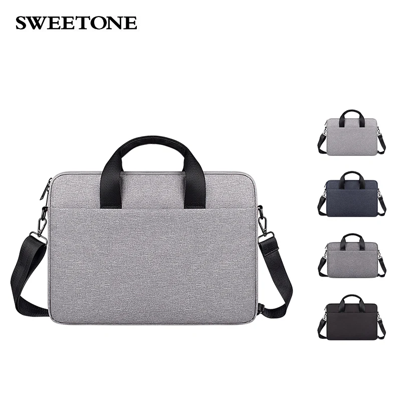 

13 14 15 16inch Custom Laptop Bag Pack Shoulder Bag Messenger Handbag Briefcase for Dell HP Macbook, Gray, dark gray, navy, black