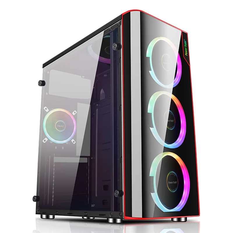 

Oem Customized Design Acrylic Side Penetration Pc Cabinet Gaming Computer Case, Black