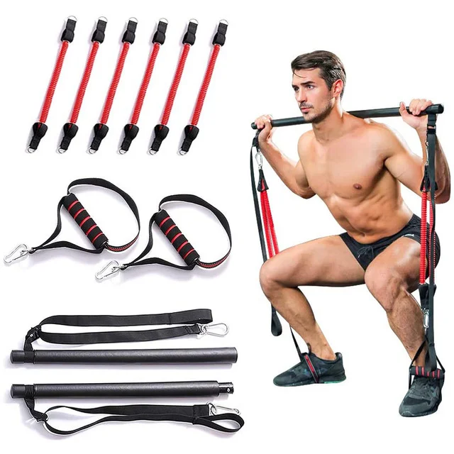 

Tummy Tuck Legs Fitness Bar Yoga Pull Bar, Red,blue,black,yellow,green