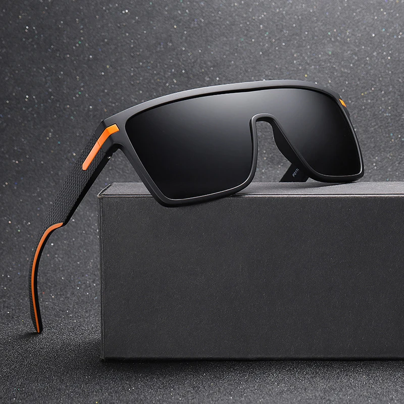 

Luxury Trendy Black Square Polarized Shade Men Women Oversize Driving Square Frame Sun Glasses 2021 2022, Custom colors