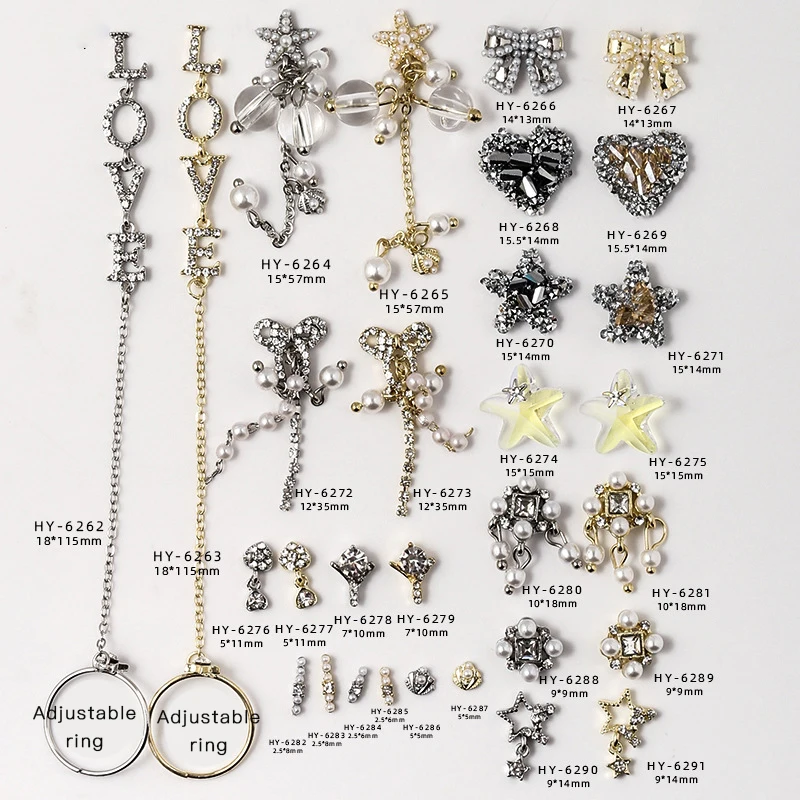 

2020 Manicure Luxury Jewelry With Chain Gold Metal Nail Art Zircon