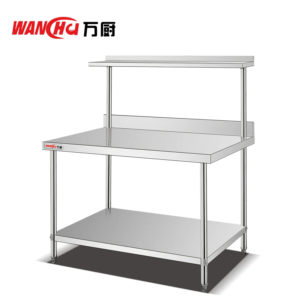 S S Catering Table Stainless Steel Kitchen Work Table With Two Tiers Top Shelf Assembly Double Tiers Food Prepare Working Table Buy Dapur Meja Kerja Stainless Steel Dapur Meja Kerja