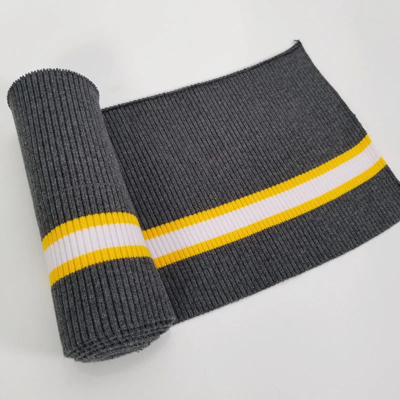 2x2 Stretchy Cotton knitting Cuff rib collar fabric for sweatshirts