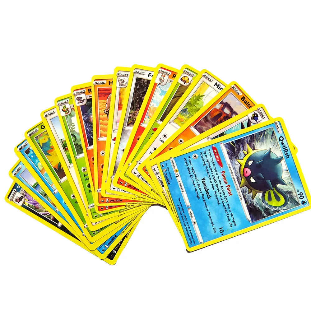 

Free Shipping for Kids Gift Paper Cards 324pcs Pokemon Evolutions Trading Cards