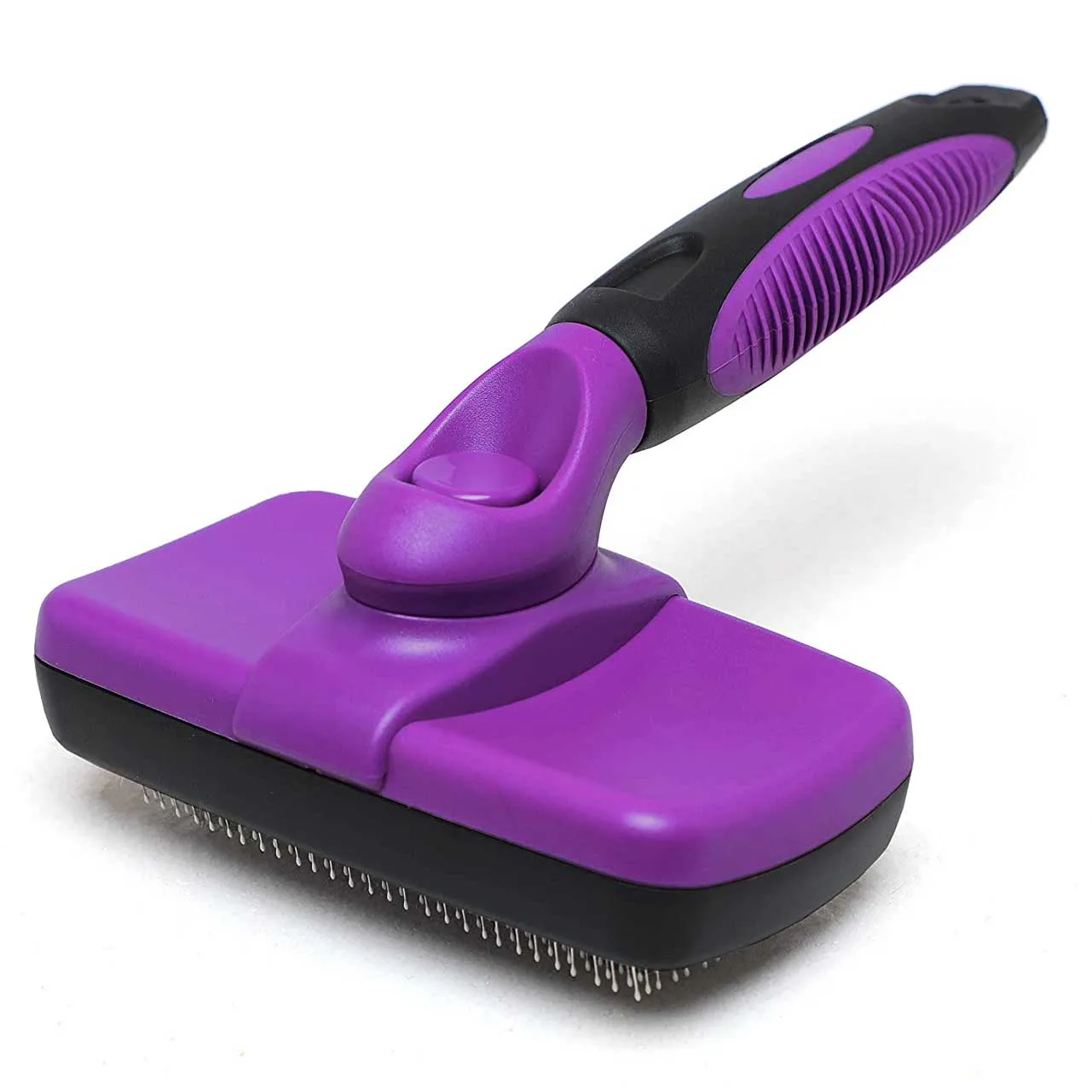 

Pet Dematting and Detangling Comb Self-Cleaning Brushes Dog Cat Hair Remover Brush for Shedding and Grooming Pet Slicker Brush