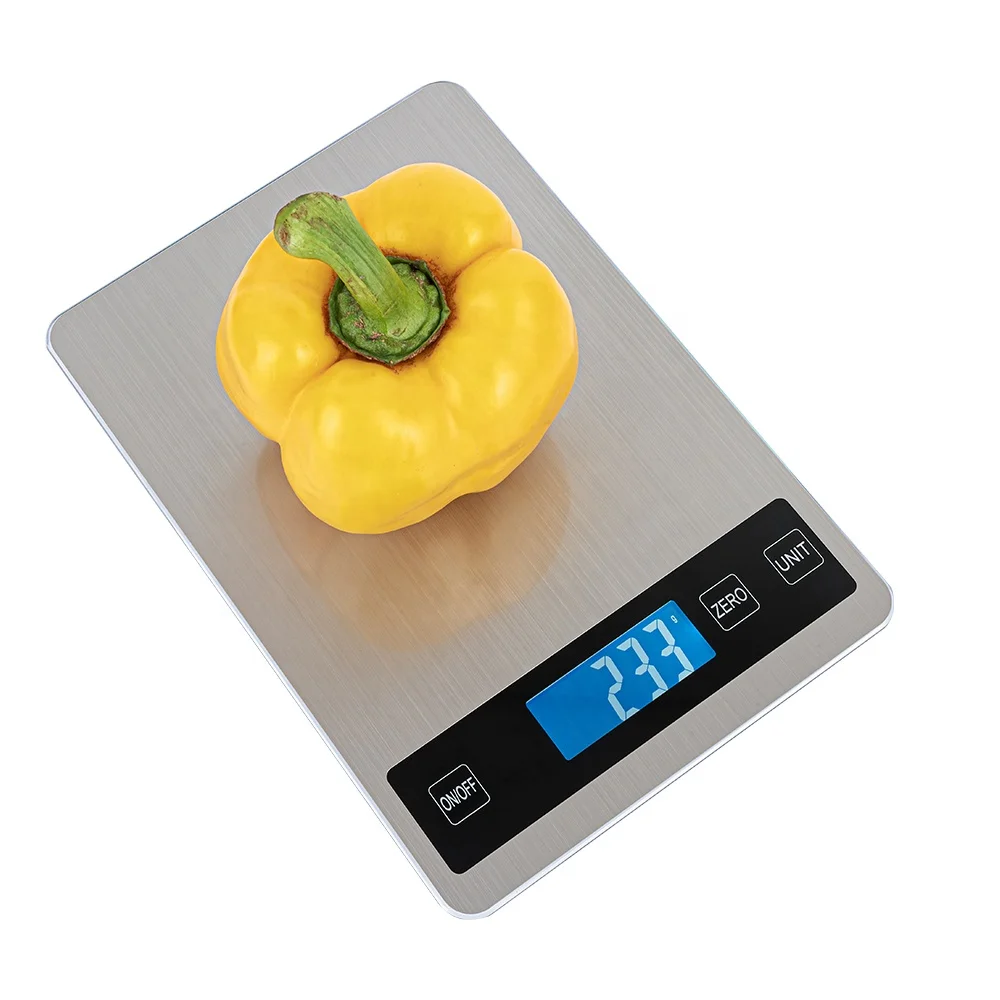 

Factory Supply Amazon Hot Selling Electronic Big Weigh Stainless Steel Digital Kitchen Food Scale, Sliver