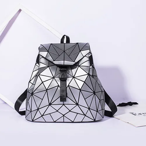 

AMIQI purple latest bag womens Geometrical hot sale Fashion multi color Backpack for Teens
