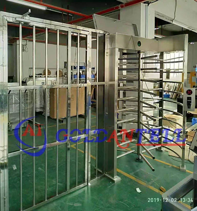 Electronic Turnstile Barrier Gate with 0.2s Barrier Open/Close RS485 Communication and 600mm Passage Width