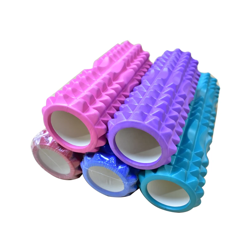 

High Density EVA Yoga Foam Roller 90cm Customized Logo Muscle Relaxation foam roller eva for yoga deep tissue massage, Pink,blue,green,or customized