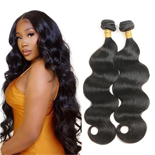 

100% Natural Brazilian virgin human hair extension, wholesale cuticle aligned body wave human hair weave bundles for women