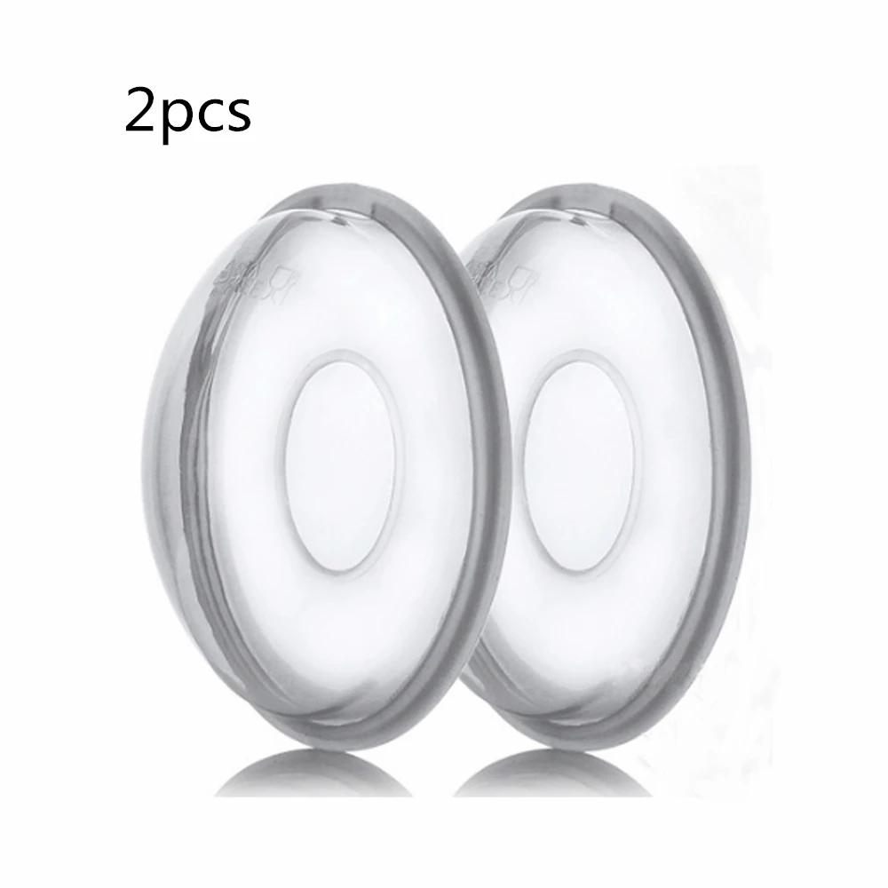 

Leakproof Soft 2pcs Silicone Nipple Shield Breastmilk Collection Breast Milk Shells Bpa Free, Transparent