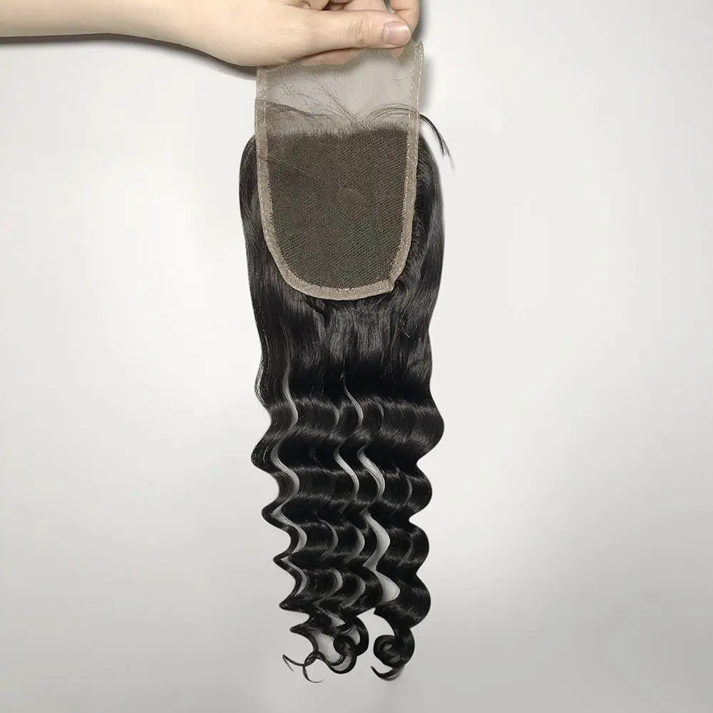 

100% brazilian unprocessed women hair virgin human hair cheap closure exotic wave