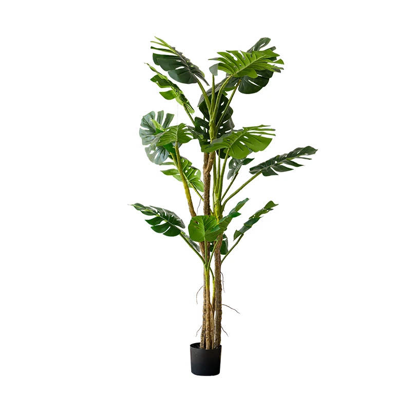 

Plants New Artificial Monstera Deliciosa Plant Precious wedding decoration forever happy faux turtle plant green
