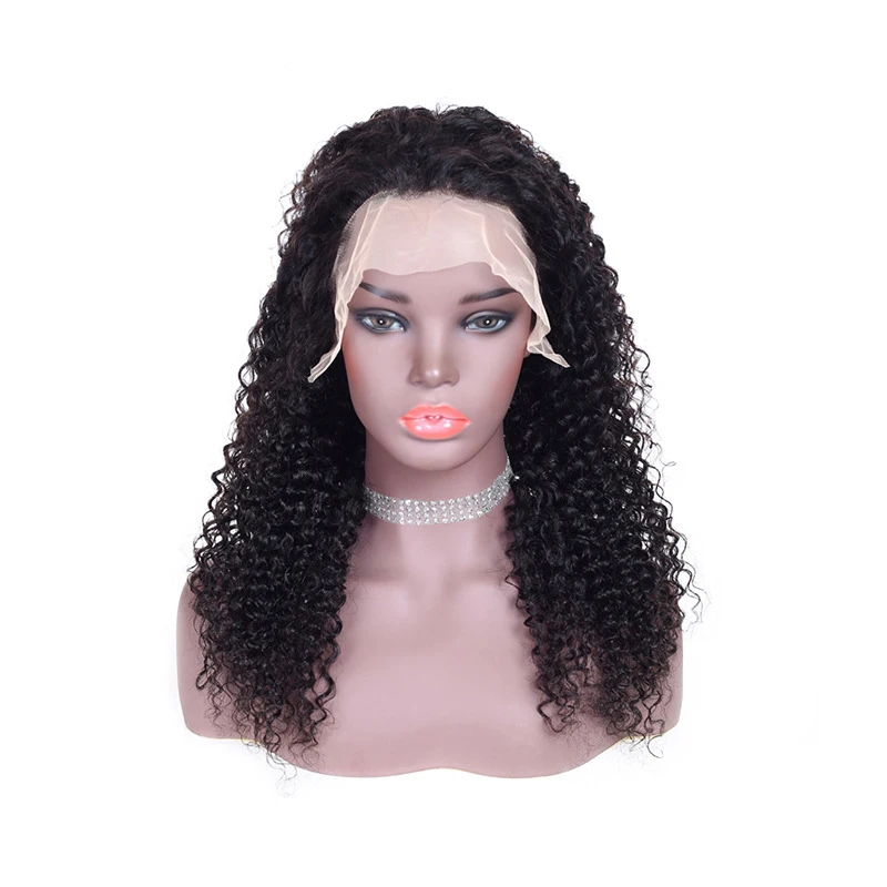 

Virgin Wigs Vendor Double Drawn Jerry Curly Human Hair 360 Lace Wig