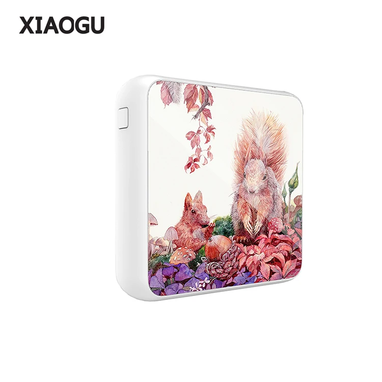 

Portable 10000mah one time Mirror Power Banks With double tempered Glass PD fast charge