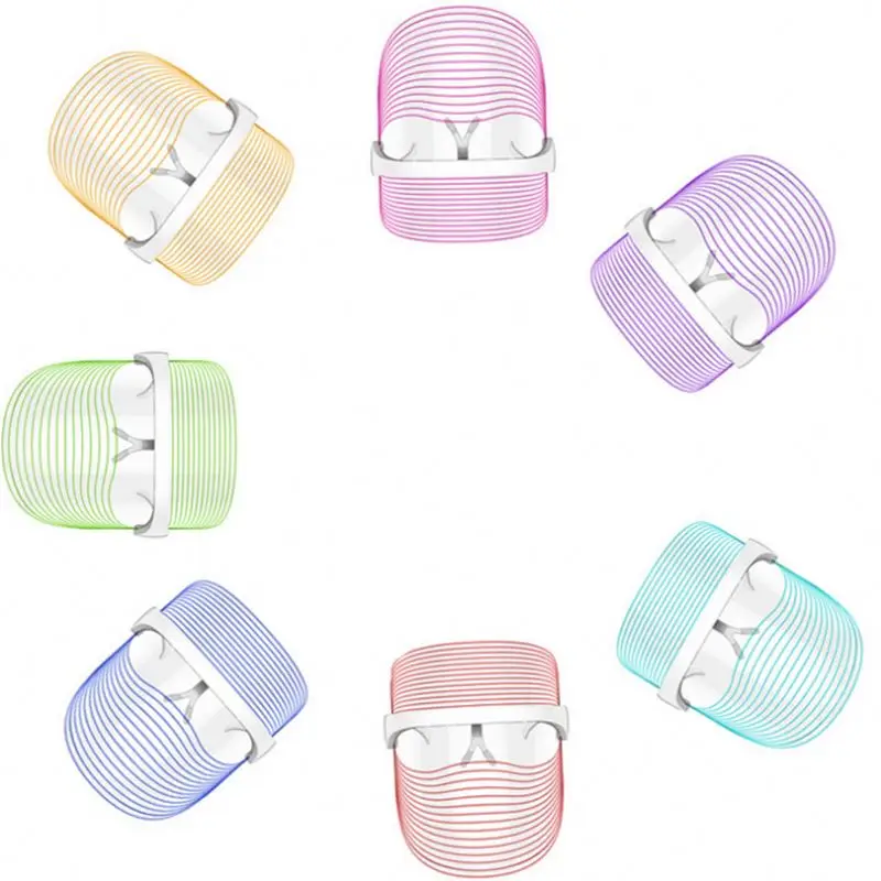 

Skin Care Wrinkle Acne Treatment 7 Color Facial Mask Led Light Therapy Face Mask Led Mask
