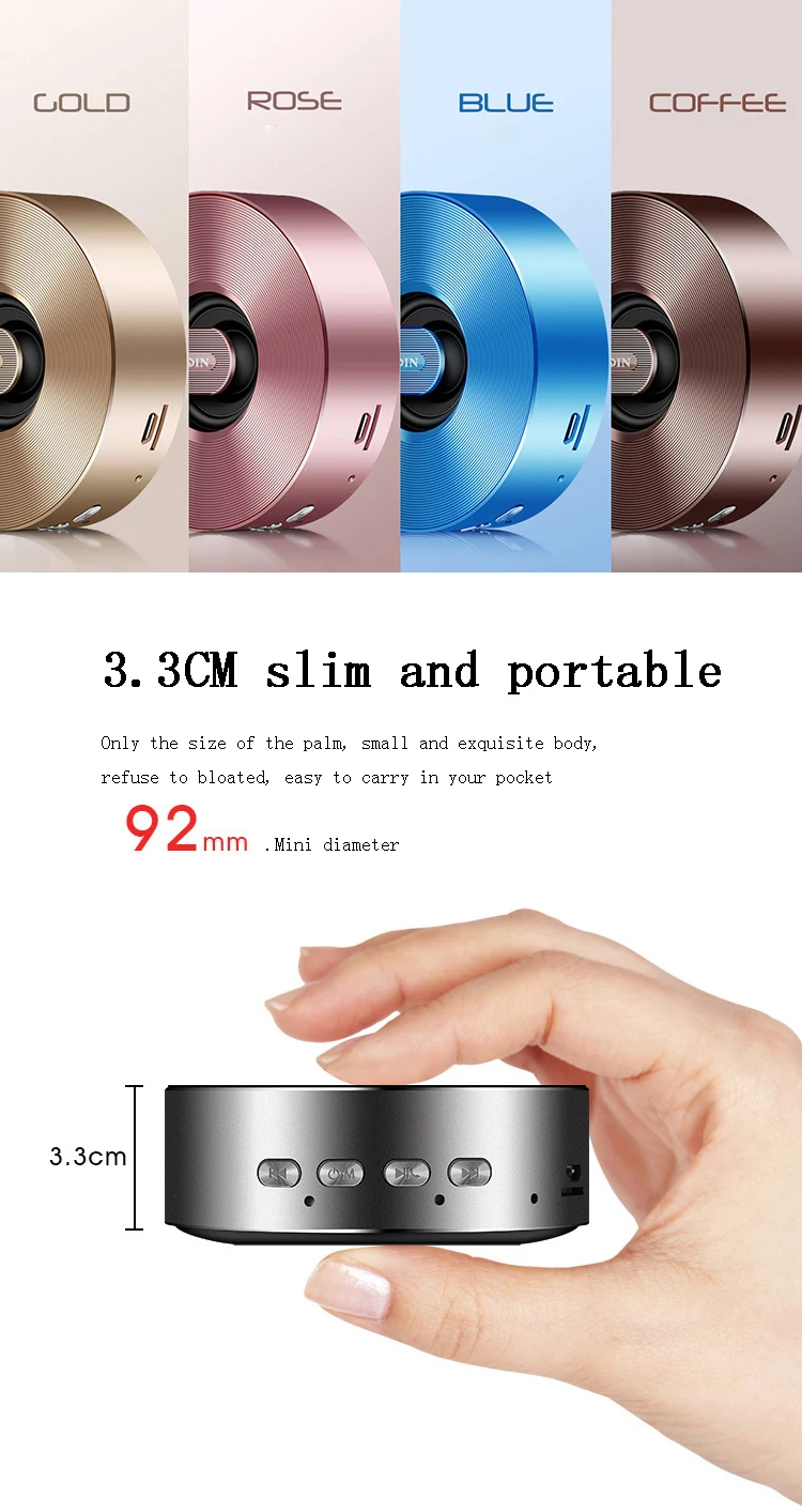 Custom color changing super bass mini bluetooth speaker - ANKUX.COM