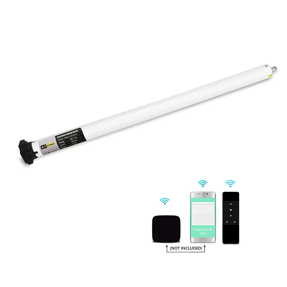 A-OK Smart WiFi Rechargeable 220V Lithium Battery Motor 25 DC Blind Electric Metal Window Operated Tubular Battery Battery