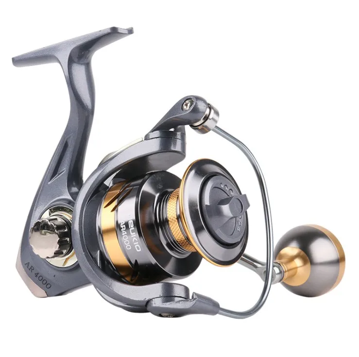 

Factory Hot Sale 2000 3000 4000 5000 6000 7000 Spinning Fishing Reel Carbon Light Material Seawater and Freshwater Fishing Reel, Black