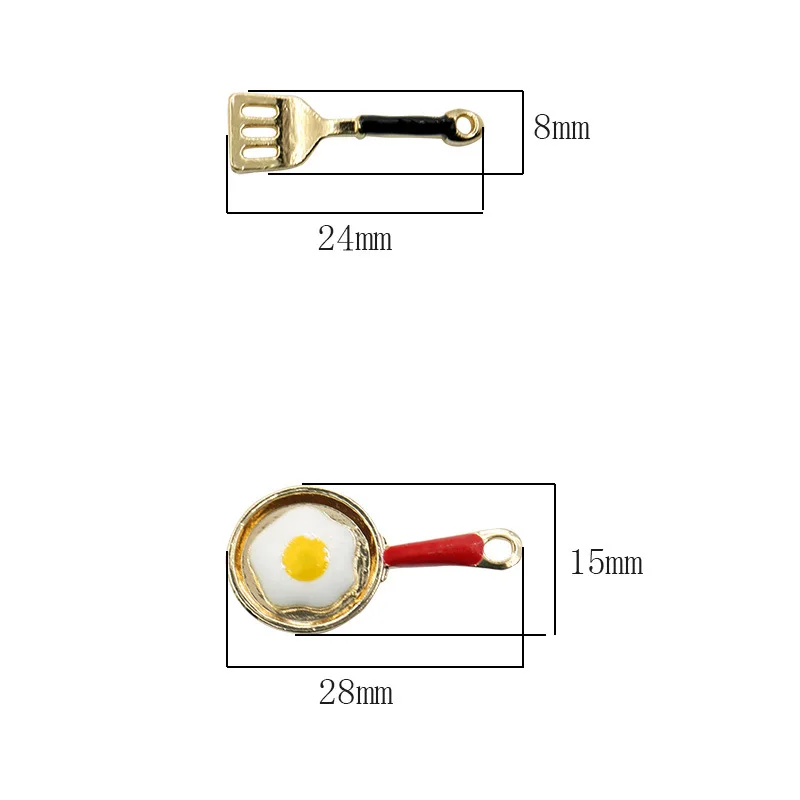 

Fashion alloy mixed kitchen pan frying spatula diy earrings bracelet necklace pendant charms for jewelry making accessories, Antique silver