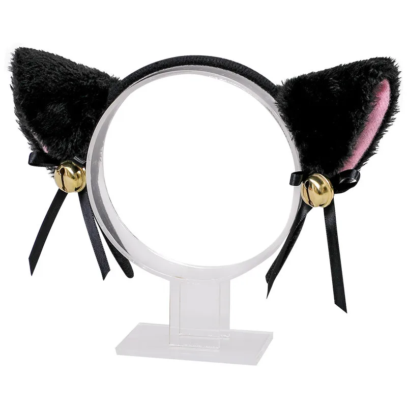

Lolita Sweet Fluffy Ear Hairband Plush Cat Ears Hairpins Cosplay Anime Hair Clips Night Party Club Bar Decor Headband Costume