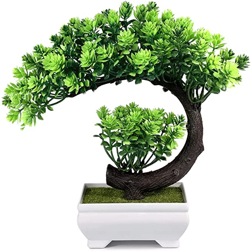 

New Products Artificial Pine Tree Decorative Tree Bonsai for Home Decoration Plastic CLASSIC Plant Green