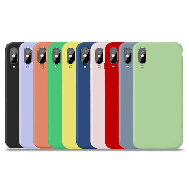 

2019 Unique Colorful Liquid Silicone Cellphone Phone Case For IPhone X