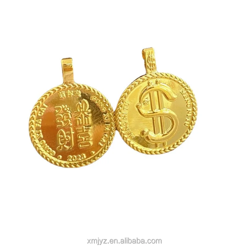 

Certified In Stock Wholesale 5G Gold Hanging Lucky Elephant Pendant Pure Gold 999 Geometric Pendant 24K Pure Gold New Pendant