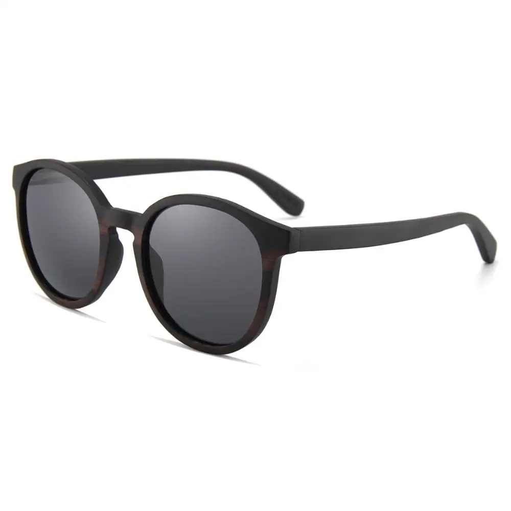 

Classic round different colour frame natural wooden sunglasses 2021, Custom colors
