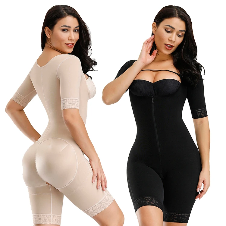 

Lover Beauty New Solid Color Body Shapers Slimming Women Shoulder Strap Adjustable Lace Stitching Large Size Full Body Shaper