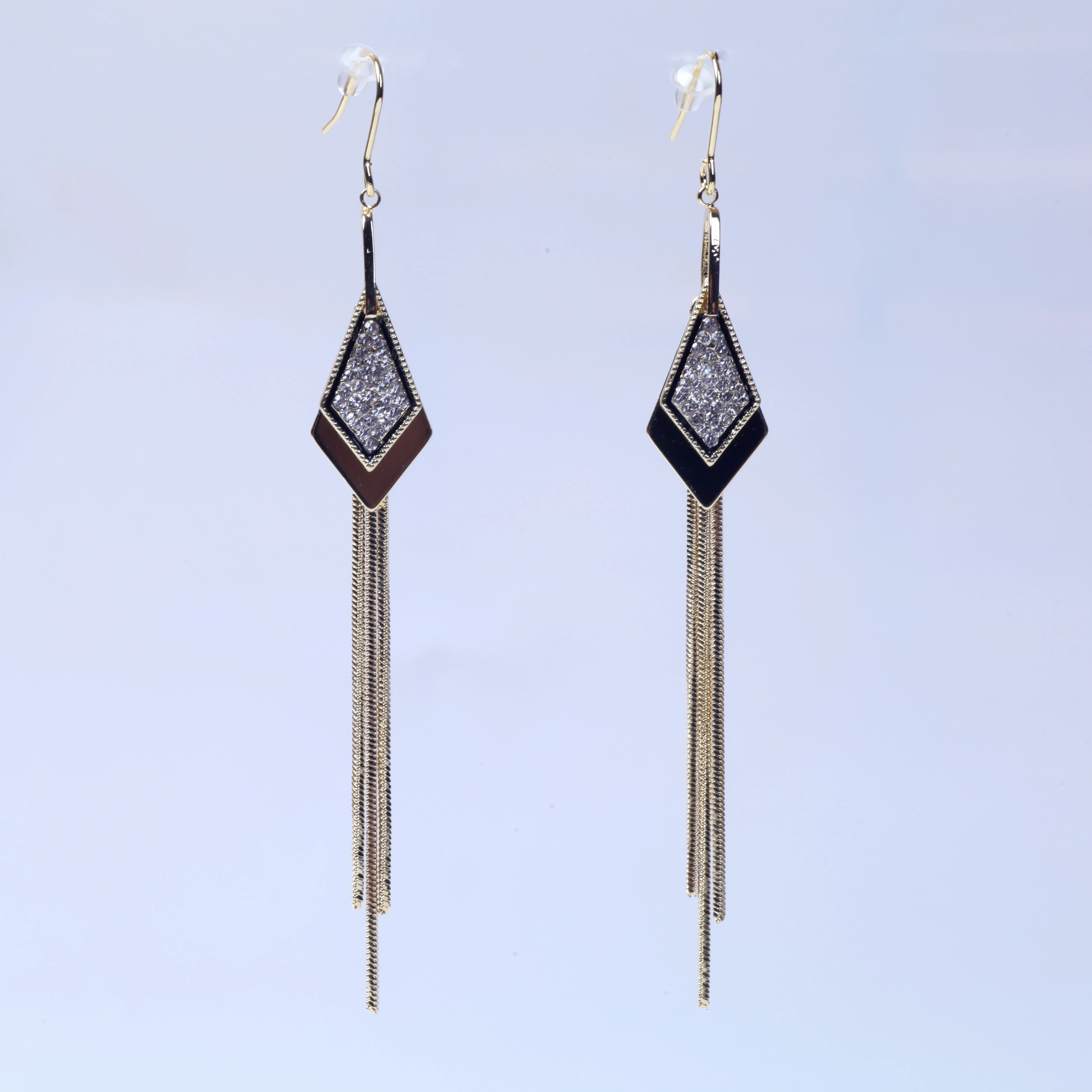 

Hot Selling Fashion Chinese Rhombic Tassel Earrings Earring Jewelry