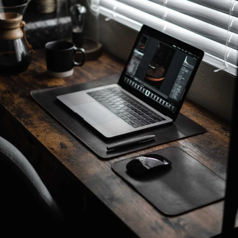 

Custom Waterproof PU Leather Mouse Pad Office Desk Pad for Office Home