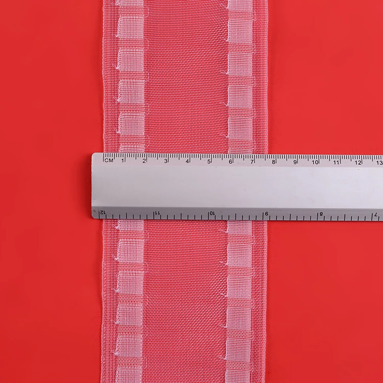 
Drapery accessories transparent nylon fold tape waterfall pleat curtain header tape 