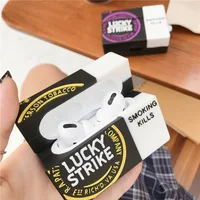 

Silicone Lucky Strike Cigarette Case For Airpods Pro Protective Cover Smoking