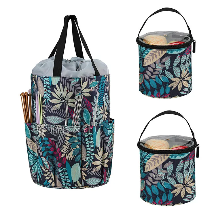 

Large Capacity Portable Tote Bags Knitting Crochet Needles Craft Supplies Storage Bag