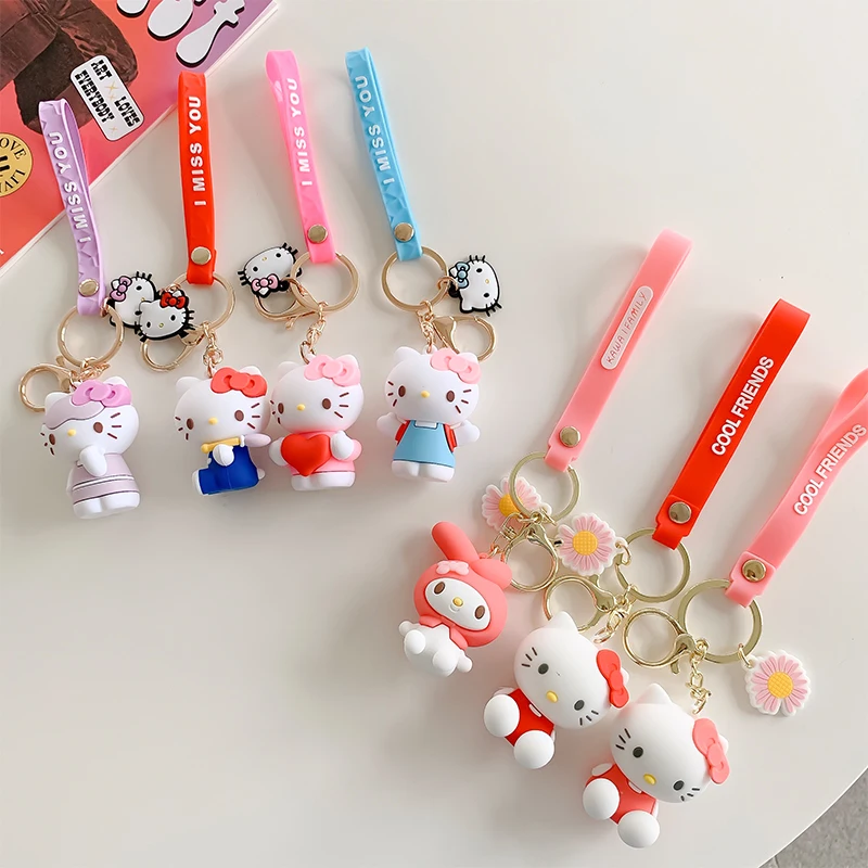 Cute Hello Kitty Cat Keychains Online Hello Kitty Keychain Silicone