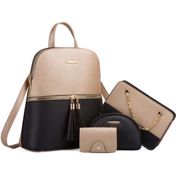 

2021 amazon top seller popular PU leather ladies tote bags women shoulder handbag set, Customized colors