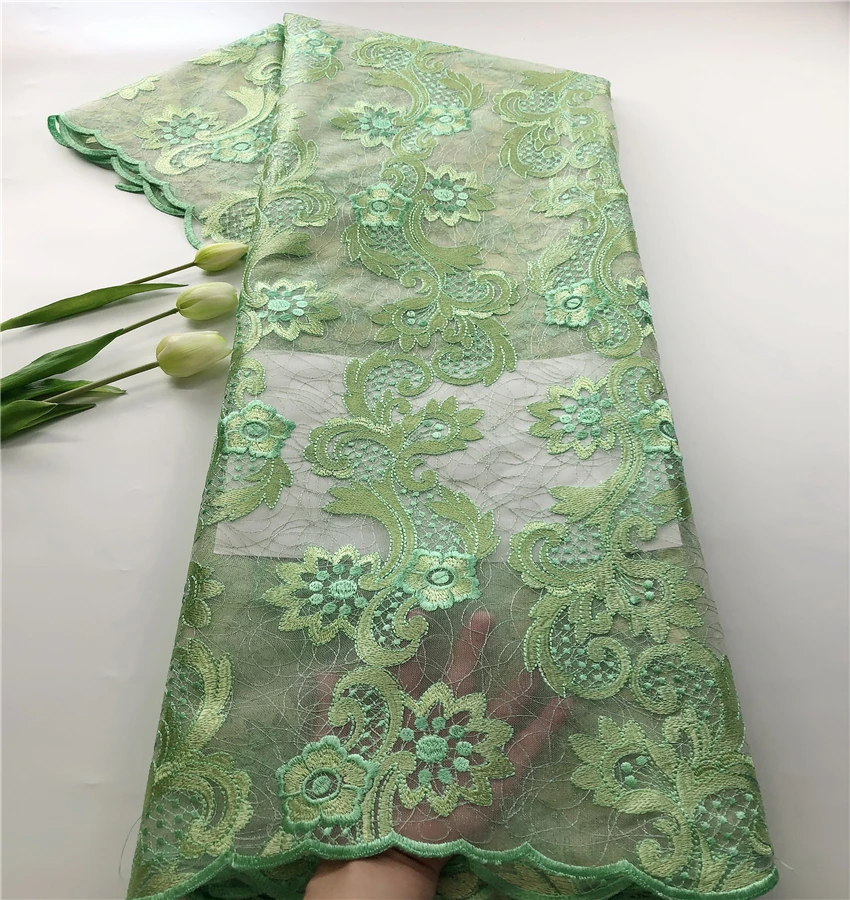 

Double net embroidery french lace high quality wholesale price lace for making clothes