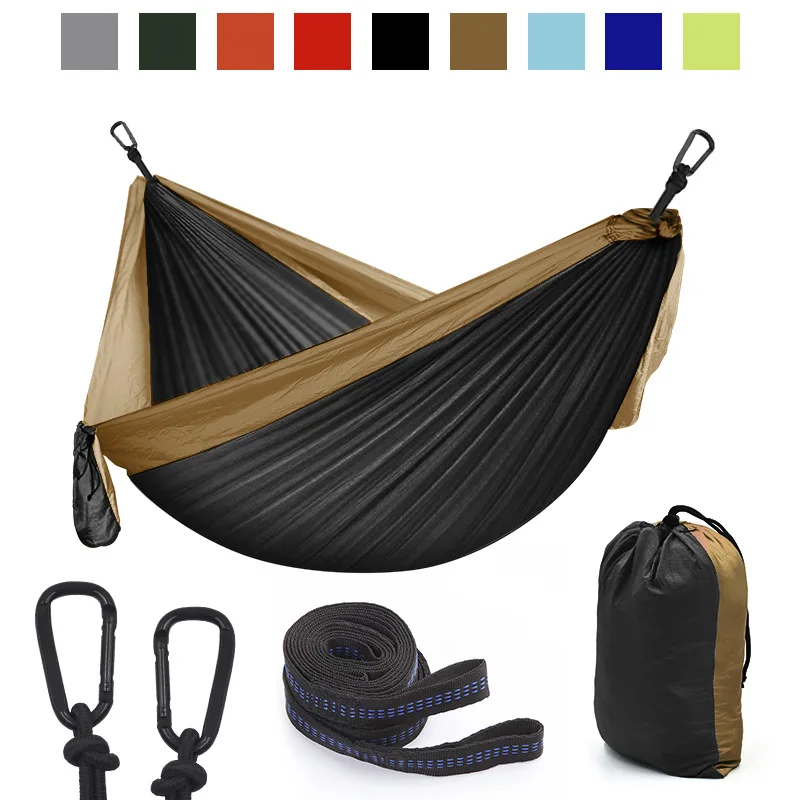 

Ultra-Light Portable 2 Person Camping Hammock Outdoor Tree Camping Hiking Trip Parachute Hammock