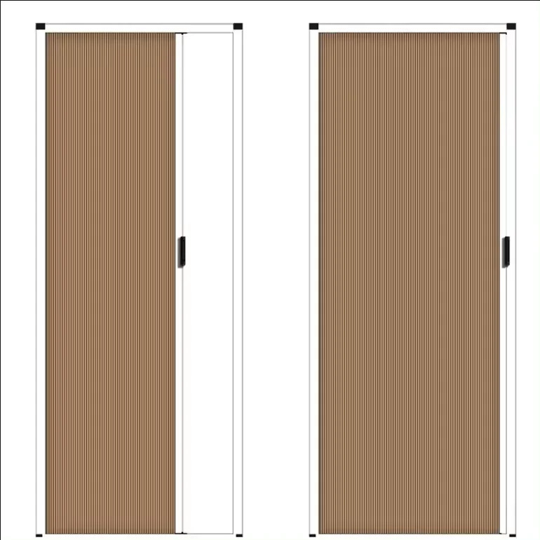 Hot Sale Modern Honeycomb Pocket Sliding Doors Space-Saving Folding Partition Insect Resistant Washable Fabric for Window/Door