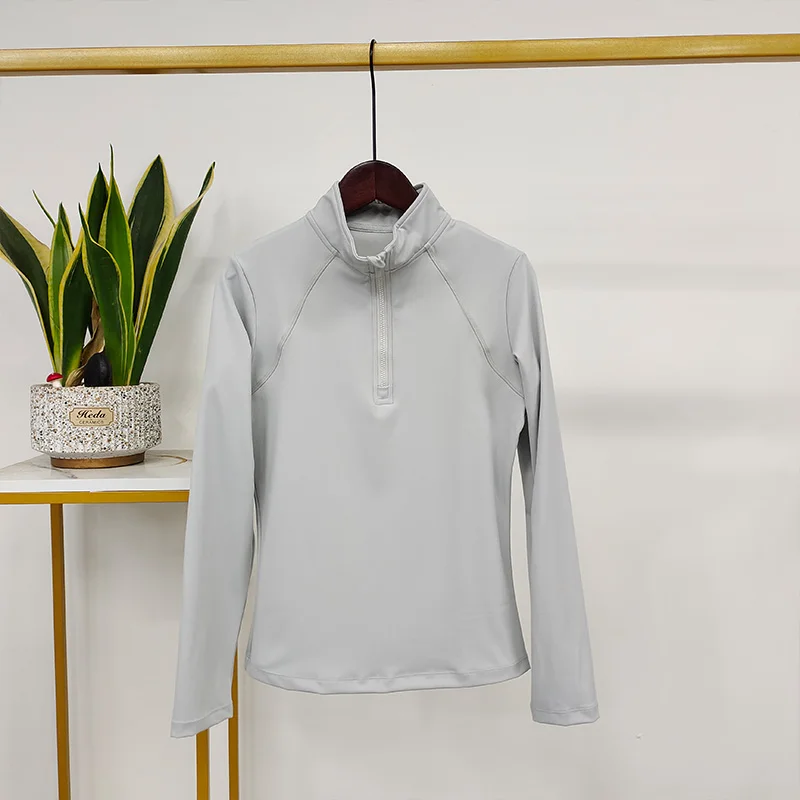 Wholesale Equitacion Long Sleeves Horse Riding Base Layer Racing Show Shirt  Quick Dry Equestrian Clothing for Women